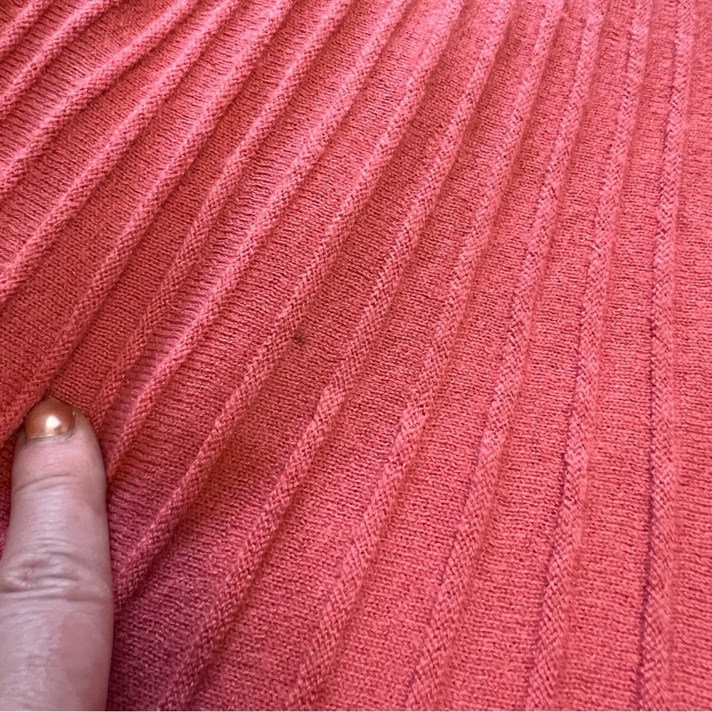 Sundance Coral Wool Cashmere Pleated Sweater S - Picture 10 of 10